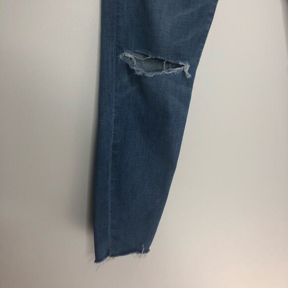 J. Crew Toothpick Skinny Distressed Raw Hem Jeans - Picture 8 of 10